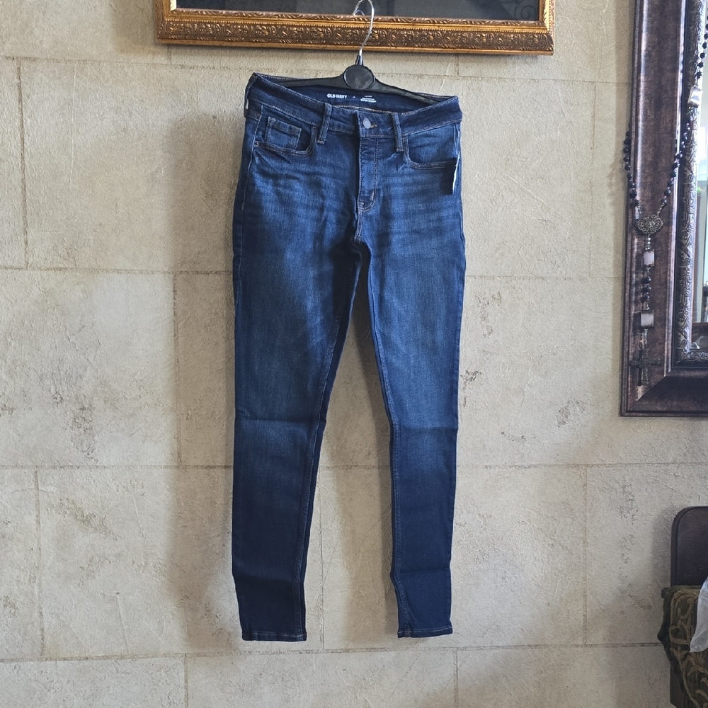 Old Navy Women's Dark Blue Skinny Jeans